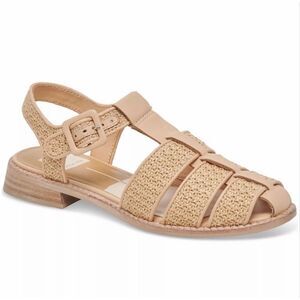 Dolce Vita Tan Woven Leather Fisherman Sandals 7.5. EUC